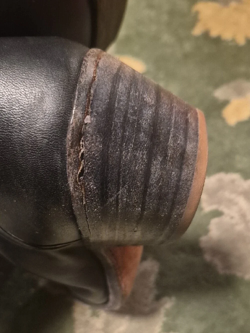 Classic Black Leather Western Boots - Men's